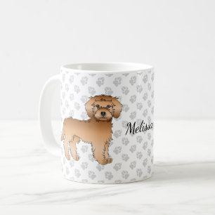 Mug Apricot Mini Goldendoodle Cartoon Chien & Nom