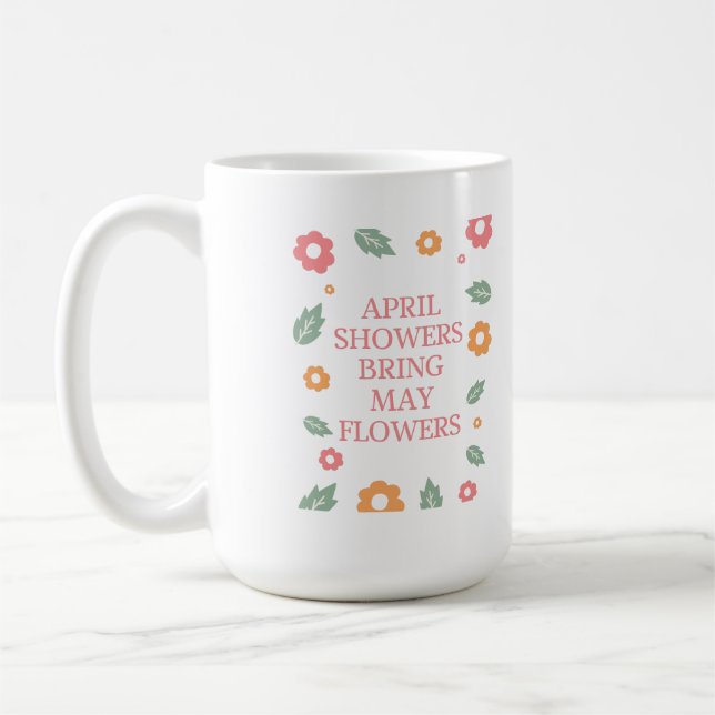 Mug april douche apporter mai fleurs (Gauche)