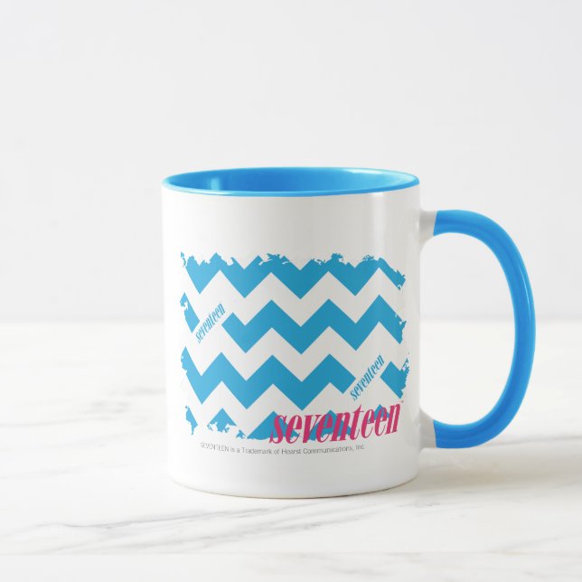 Mug Aqua 3 de zigzag (Droite)