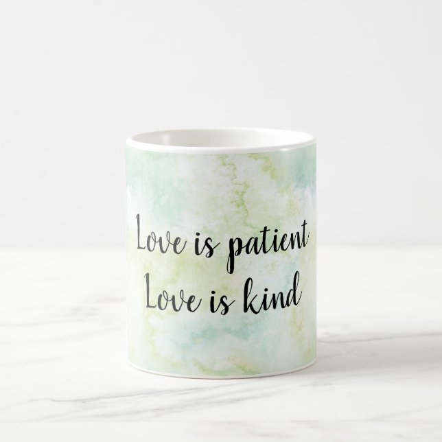 Mug Aqua Bliss Feuille Aquarelle Amour est (Centre)