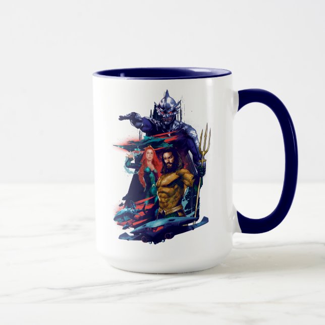 Mug Aquaman | King Orm contre Mera et Aquaman (Droite)