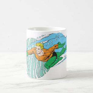 Mug Aquaman saute à gauche