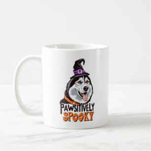 Mug Aquarelle à Éffrayant de goût Halloween Chien Husk