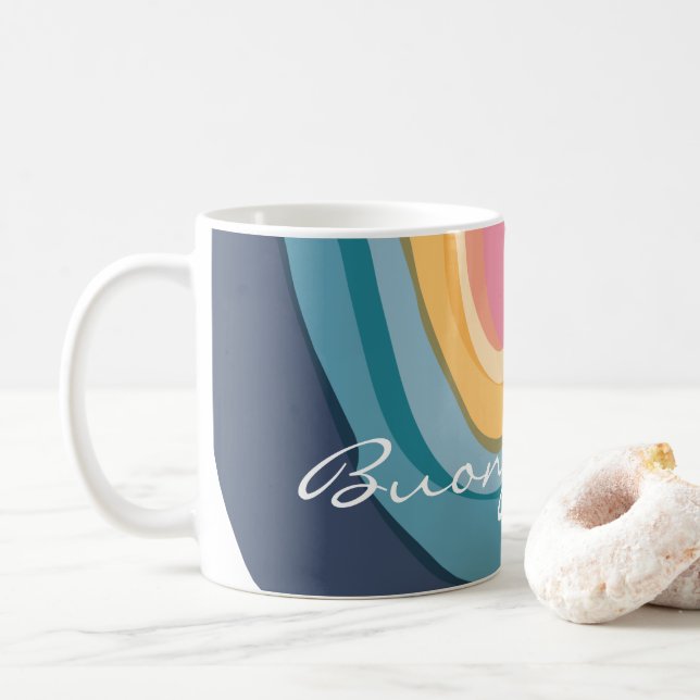 Mug Aquarelle Abstraite Customisée (Avec donut)