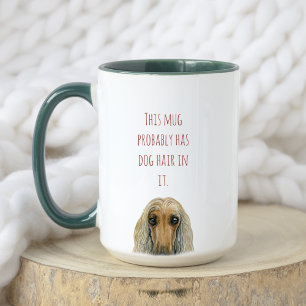 Mug Aquarelle amusante 100% Afghan Hound Nom personnal