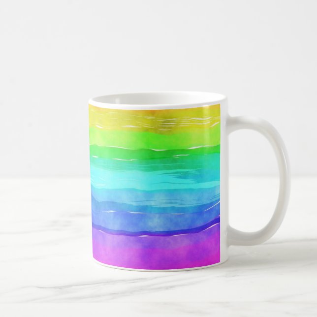 Mug Aquarelle arc-en-ciel (Droite)