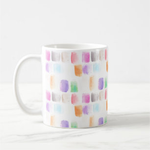 Mug Aquarelle Arc-en-ciel Brush mains peintes