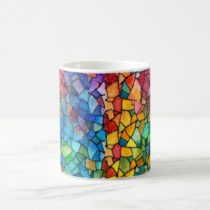 Mug Aquarelle Arc-en-ciel en verre