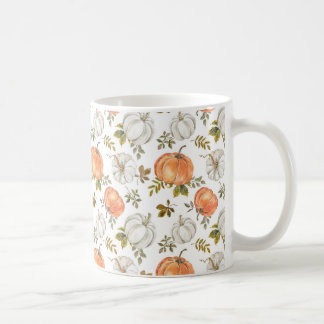 Mug Aquarelle Automne Citrouilles rustiques