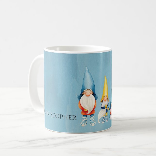 Mug Aquarelle blanche génoise (Devant gauche)