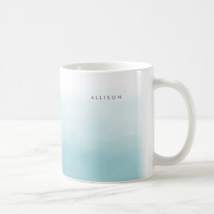 Mug Aquarelle bleue Ombre
