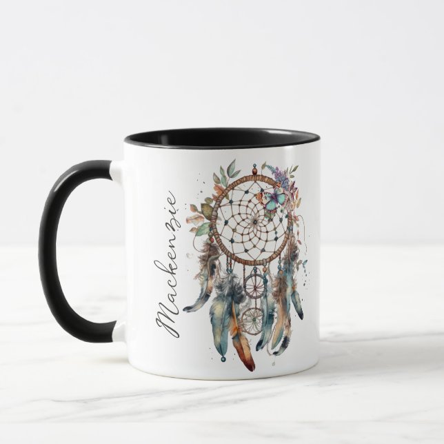 Mug Aquarelle Boho Dreamcatcher (Gauche)