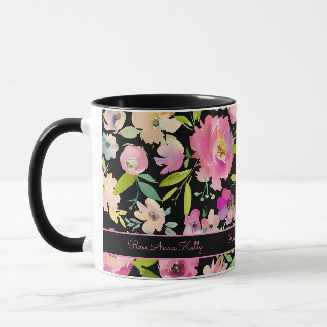 Mug Aquarelle Boho Pastel (Gauche)