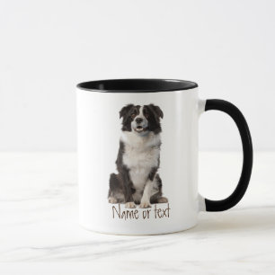 Mug Aquarelle Bordure Collie animal de compagnie Chien