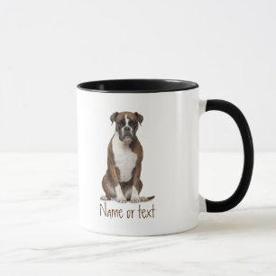 Mug Aquarelle Boxer chien animal de compagnie personna