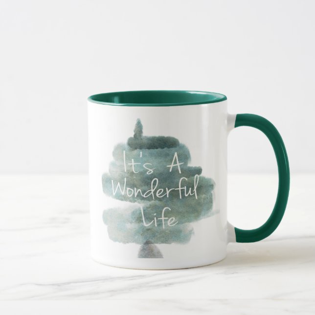 Mug Aquarelle c'est une vie merveilleuse (Droite)