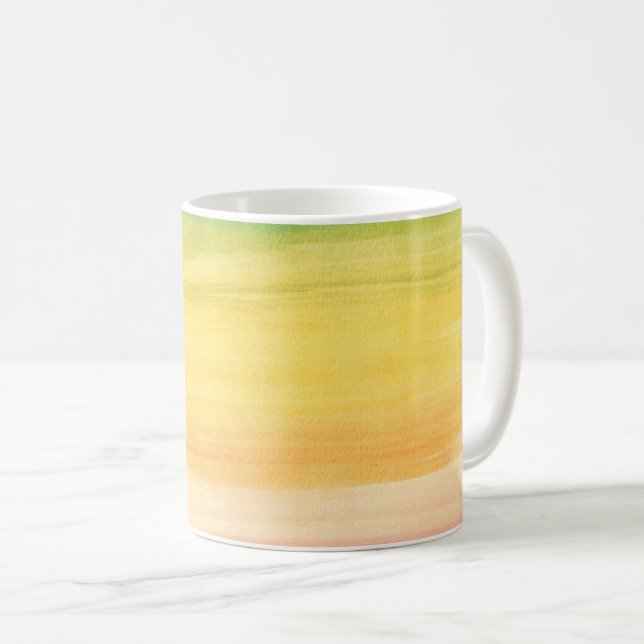 Mug Aquarelle colorée Brosses (Devant droit)