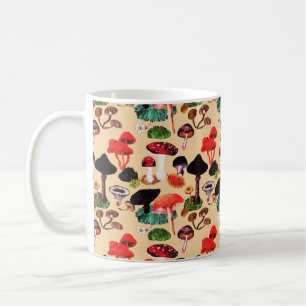 Mug Aquarelle de champignon d'automne rétro