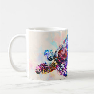 Mug Aquarelle de la tortue de mer d'Hawaï