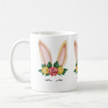 Aquarelle de lapin jaune beige