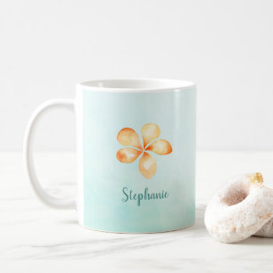Mug Aquarelle de l'île Plumeria