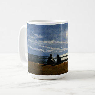Mug Aquarelle de Winslow Homer, Clair de lune,