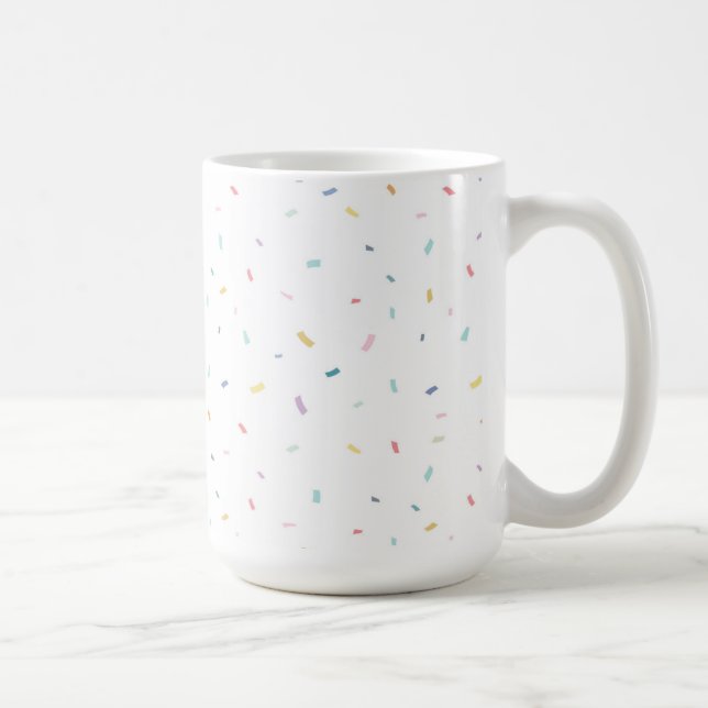 Mug Aquarelle douce Motif Confetti (Droite)