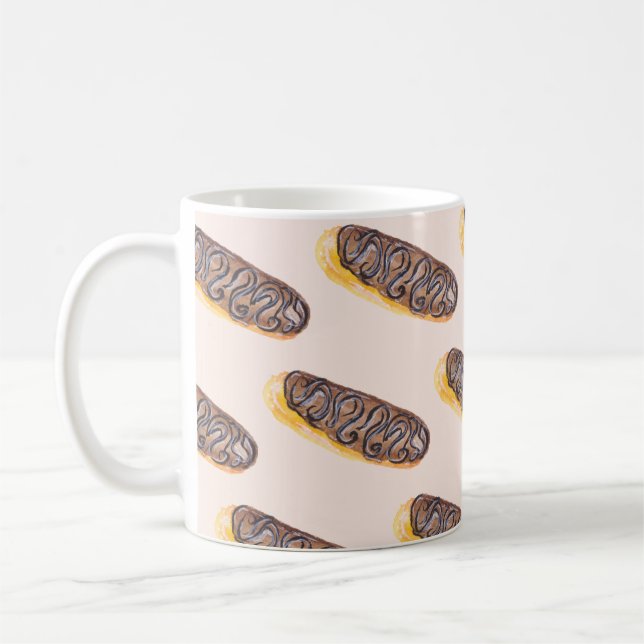Mug Aquarelle Eclair Donuts Fun Whimiscal Sweet (Gauche)