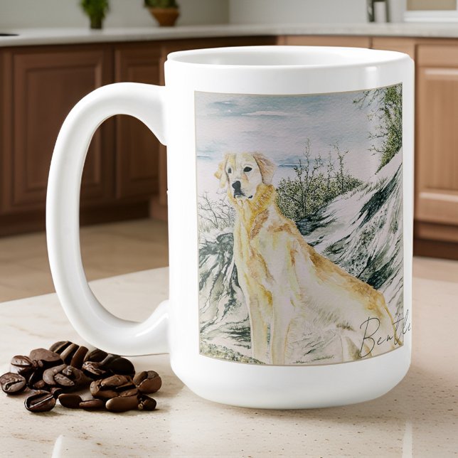 Mug Aquarelle Fière Golden Retriever Chien Personnalis (Créateur téléchargé)