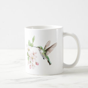 Mug Aquarelle Fleur de Printemps Colibri
