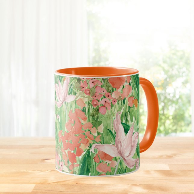 Mug Aquarelle Fleur sauvage Fleur de prairie (In situ Kitchen table)