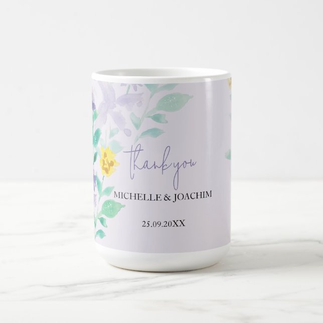 Mug Aquarelle florale Lilac Boho (Centre)