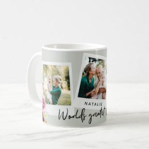 Mug Aquarelle florale multiphoto mondes plus grand mam