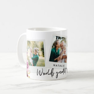 Mug Aquarelle florale multiphoto mondes plus grand mam