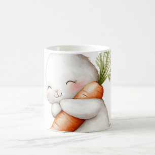 Mug Aquarelle Fluffy Bunny Carrot Love