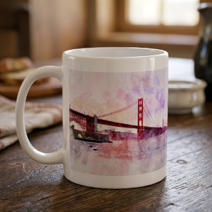 Mug Aquarelle Golden Gate Bridge à San Francisco