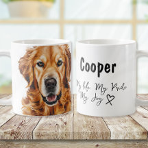 Aquarelle Golden Retriever Nom du chien