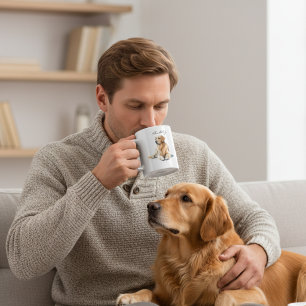 Mug Aquarelle Golden Retriever Personnaliser