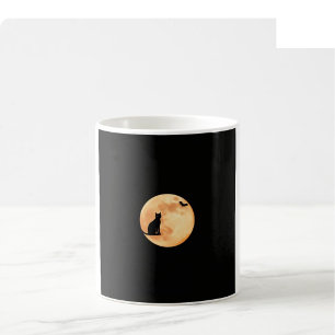 Mug aquarelle Halloween - Noir et orange