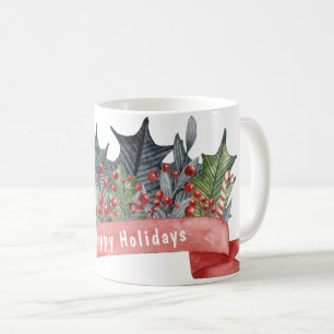 Mug Aquarelle Holly Banner personnalisable