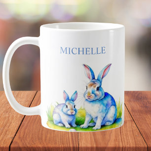 Mug Aquarelle Lapin Lapin Pâques