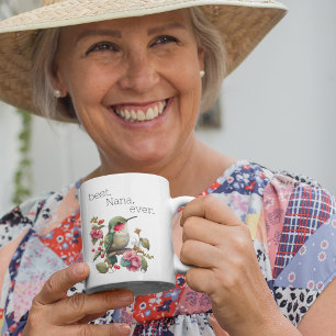 Mug Aquarelle Meilleur Nana Jamais Sweet Hummingbird