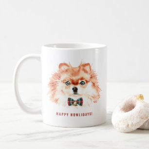 Mug Aquarelle mignonne Chien Poméranien Animal de comp