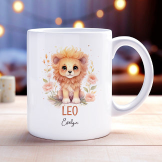 Mug Aquarelle mignonne Illustration du nom du zodiaque