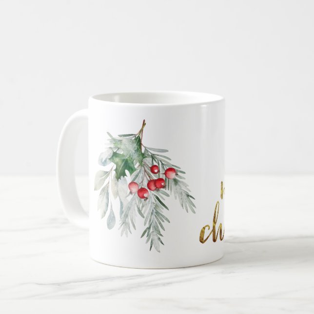 Mug Aquarelle Mistletoe (Devant gauche)