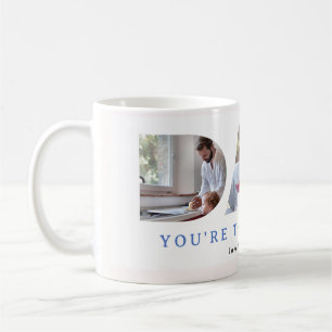 Mug Aquarelle Moderne Bleu Grandes 3 Photo personnalis