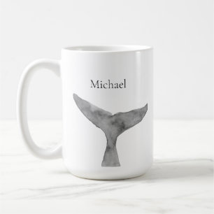 Mug Aquarelle moderne minimaliste Luc de baleine