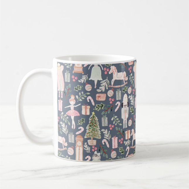 Mug Aquarelle moderne Nutcracker (Gauche)