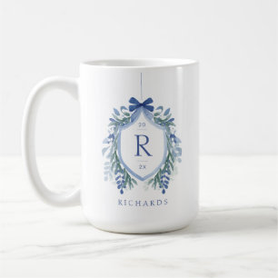 Mug Aquarelle Monogramme de la crête de mélèze