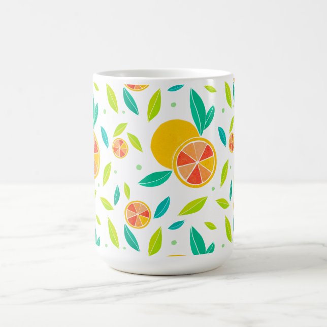 Mug Aquarelle Motif Oranges sucrées (Centre)